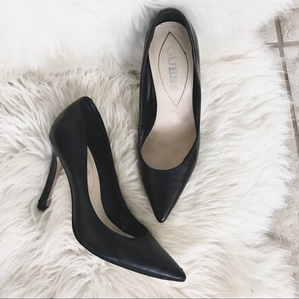 GUESS Eloy 3 Pump Women's Black Stiletto Work Heel